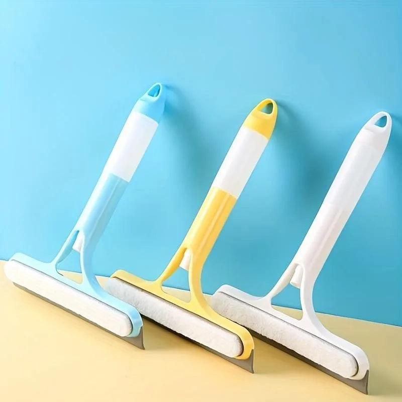 3 Colors Multi-Function Glass Wiper Home Office Window Doors Cleaning Brush Sprayer Cleaning Soap Car Automotive Rubber Brush