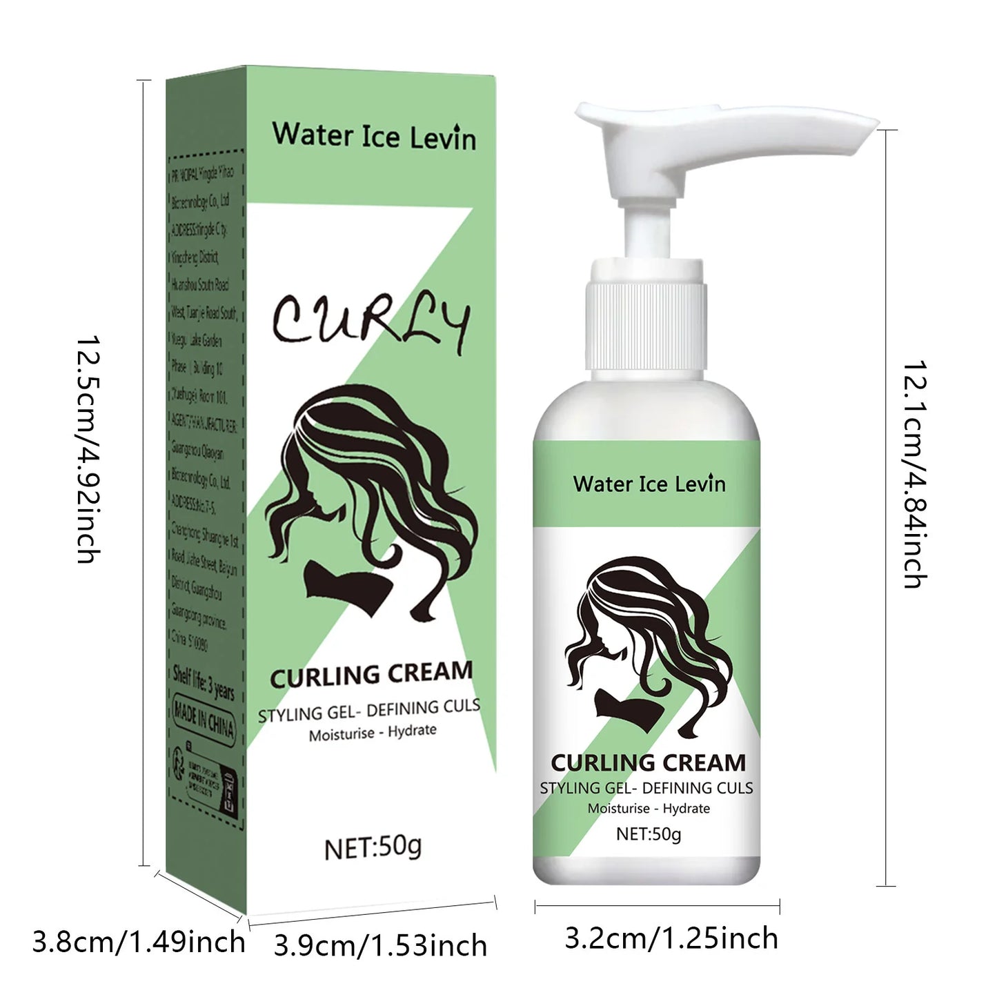 NEW Curly Hair Styling Korean Cream, Moisturizing and Smoothing Formula, Enhances the Elasticity and Shine of Curly Hair, Easy to Set Women Hair Care Accessories
