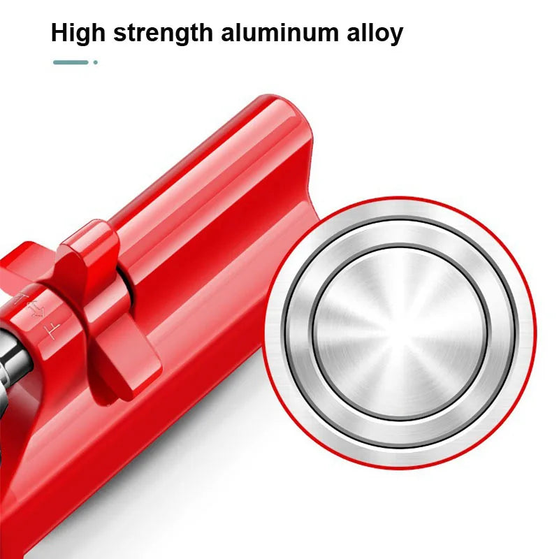 NEW Portable Door Lock Alarm Stopper, High Strength High dB Siren Red Alloy Door Jammer Anti-Pry Anti-Theft Security Device for Apartments/Hotels Home Office Security Supplies