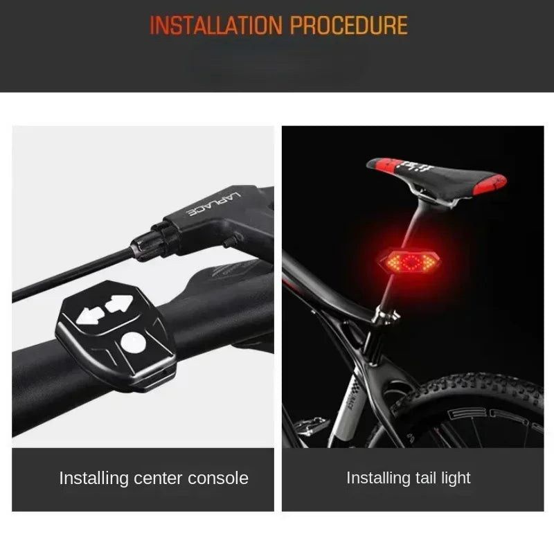 5 PCS Set Bike Turn Light + Horn IP66 Waterproof USB Rechargeable LED Safety Tail Lamp for MTB Road Cycling Accessories