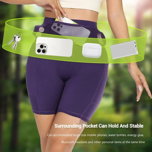 NEW Arrivals Women (S-XL) 10 Colors Men Women Quick Dry Marathon Running Shorts with Waist Pack Compression Gym Tights Yoga Fitness  Cycling Sport Short Pants Sports Apparel Accessories Clothing Supplies