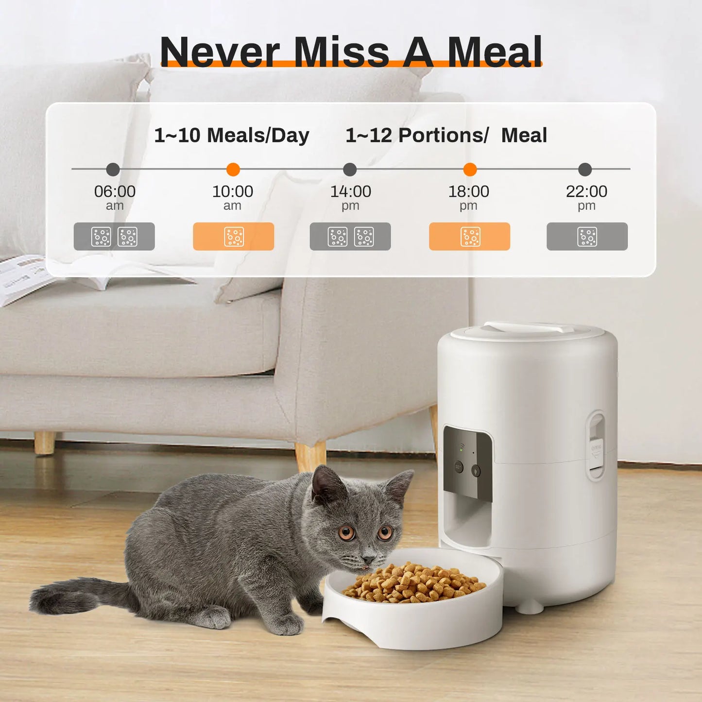 NEW Arrivals Wi-Fi + Camera Black/White Color 2L Pet Feeder Timing Smart Automatic Dog Pet Feeder For Cats Dog Button WIFI APP Camera Intelligent Dry Food Dispenser Dog Bowl Pets Supplies