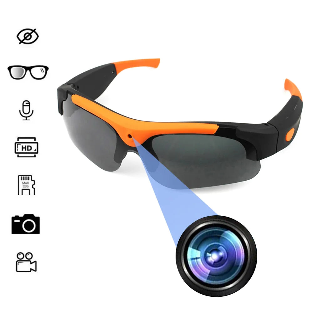 Outdoor Sport 1080P HD Mini Camera Smart Glasses Video Recorder Driving Cycling DVR Video Recorder Eyewear Camcorder