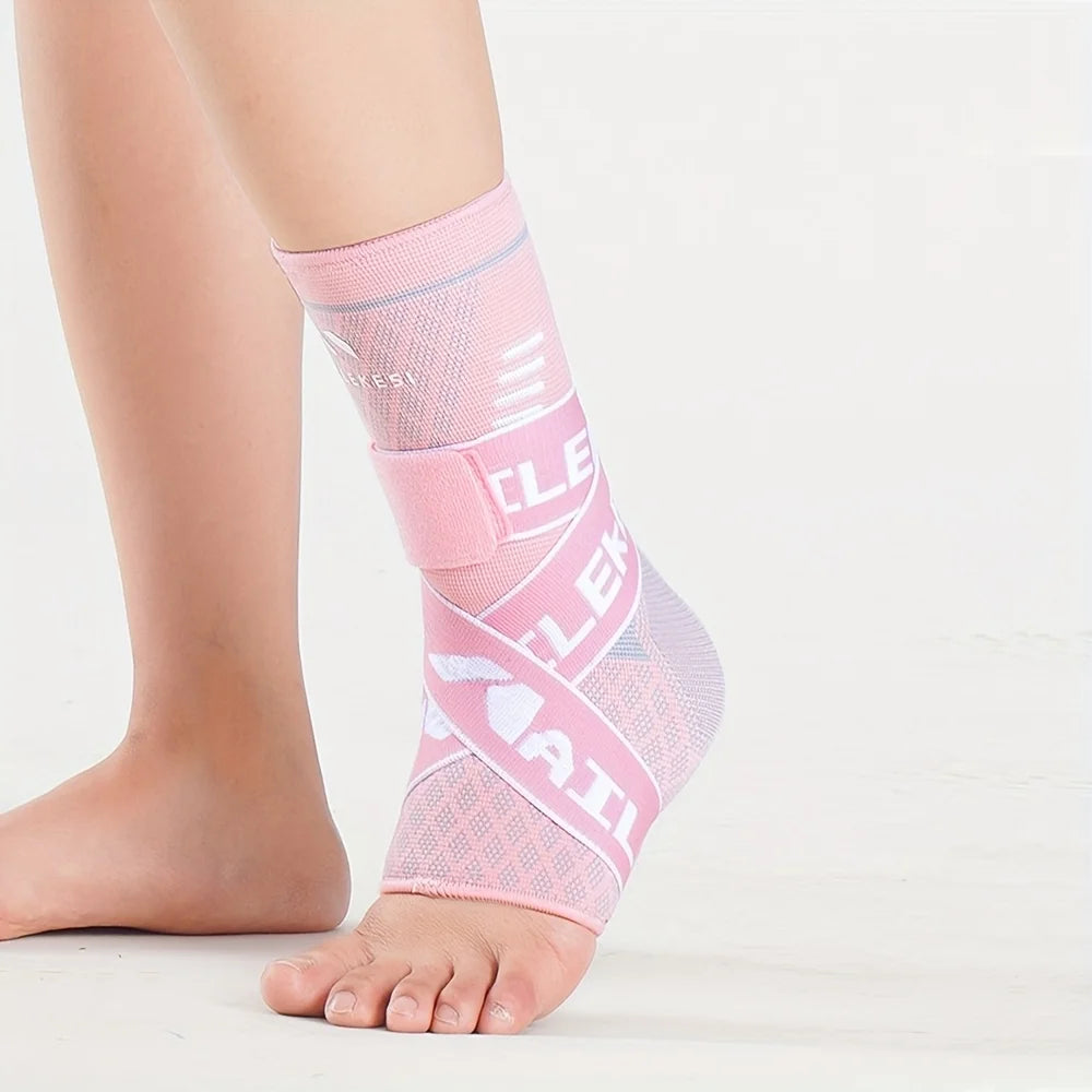 NEW Arrivals 6 Colors Adjustable Elastic Ankle Brace Compression Sleeve Foot Support Stabilizer for Plantar Fasciitis Achilles Tendonitis Sports Socks