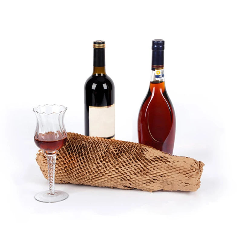 NEW Arrivals Honeycomb Kraft Wrapping Paper Cushioning Wrap Roll For Business DIY Gift Packaging Material Tissue Paper Travel Shipping Wrap Paper