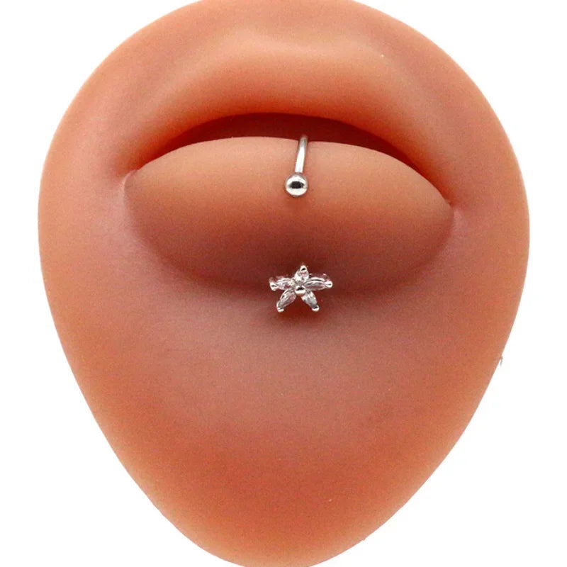 NEW!!!!  Punk 10mm Skull Zircon Lip Rings Labret Piercing Ear Nose Hoops Unisex Women Septum Piercing Body Jewelry Fashion Supplies