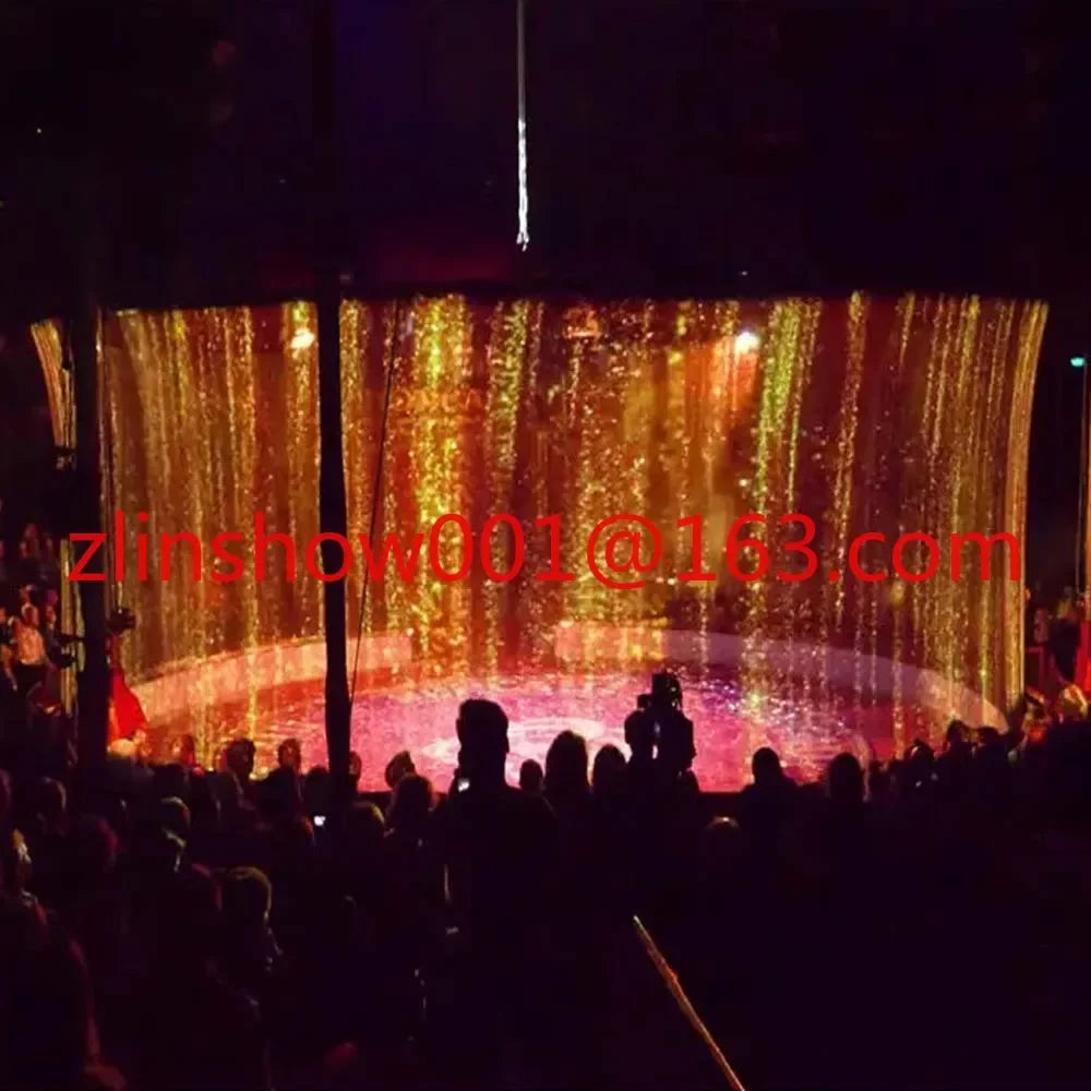 NEW Large Stage 3x5 Meter Holographic Mesh Screen Film Projection 3D Hologram Projector System Front and Rear Projection Outdoor Mesh Advertising Festival Restaurants Hotel Screen Electronic Products