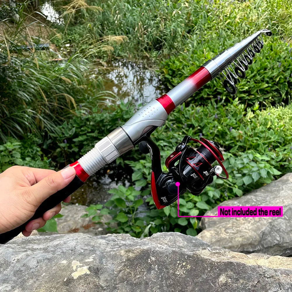 1.8M -2.1M-2.4M-2.7M-3M-3.6M Portable Telescopic Fishing Rod Mini Feeder Fishing Rod Carbon Fiber Spinning Portable Ultralight Fly Carp Tackle Professional Fishing Supplies