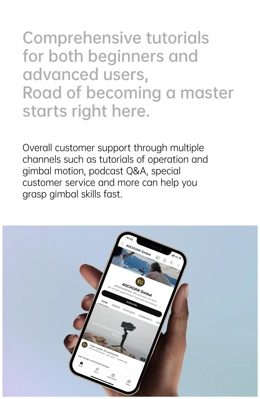 3-Axis Handheld Gimbal Stabilizer Smart XE for Smartphone for iPhone Android AI Face Tracking TikTok Vlog Live Streaming