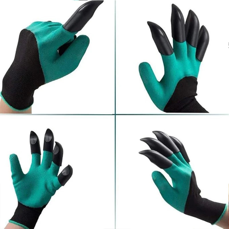 NEW Arrivals Green/Purple/Brown Color Garden Digging Gloves, Stab Resistant, Waterproof, Claw Resistant, Wear-Resistant, Ground Scraping, Grass Pulling, Soil Digging, Top Quality Gardening Gloves