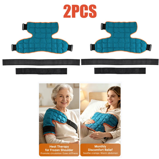 2 PCS Set Reusable Big Ice Pack Cold Hot Compress Self-Absorbing Water Knee And Shoulder Wrap Ice Therapy Sports Injuries Pain Relief Treatment  Shoulder Brace Knee Pads Health Care Supplies