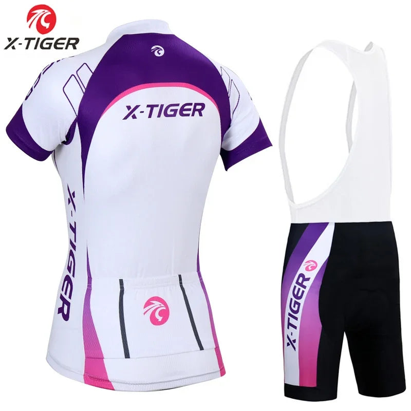 Pro Women Summer Cycling Set Quick-Dry Racing Bicycle Cycling Clothing Breathable Mountain Bike Clothes Cycling Jersey