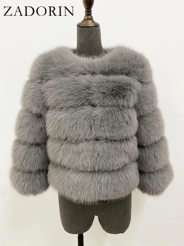 Low-Price Sales are Limited NEW Arrivals Luxury S-5XL 8 Colors Mink Coats Autumn Winter Fluffy Black Faux Fur Coat Women Thick Winter Warm Snow Outwear Evening Nightclub Party Faux Fur Jackets Ladies Girls Luxury Fashion Clot