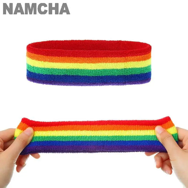 LGBT Rainbow Flag Cape Pride Month Cloak Shawl Hair Bands Bow Stretch Headbands Digital Printing Holiday Party Supplies