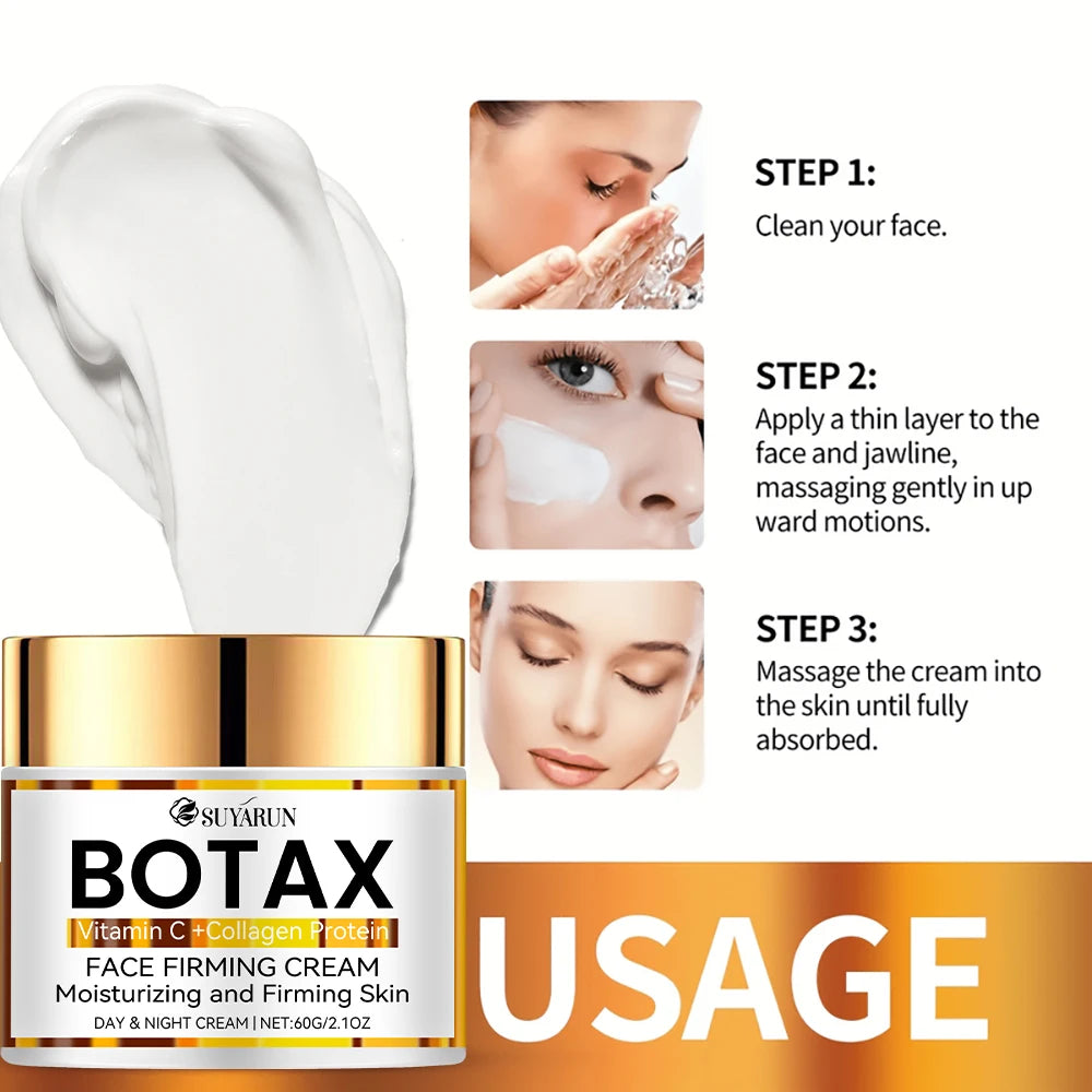 Professional Botax Anti-Aging Face Cream | Wrinkle Reduction & Skin Tightening Formula | Natural Ingredients.