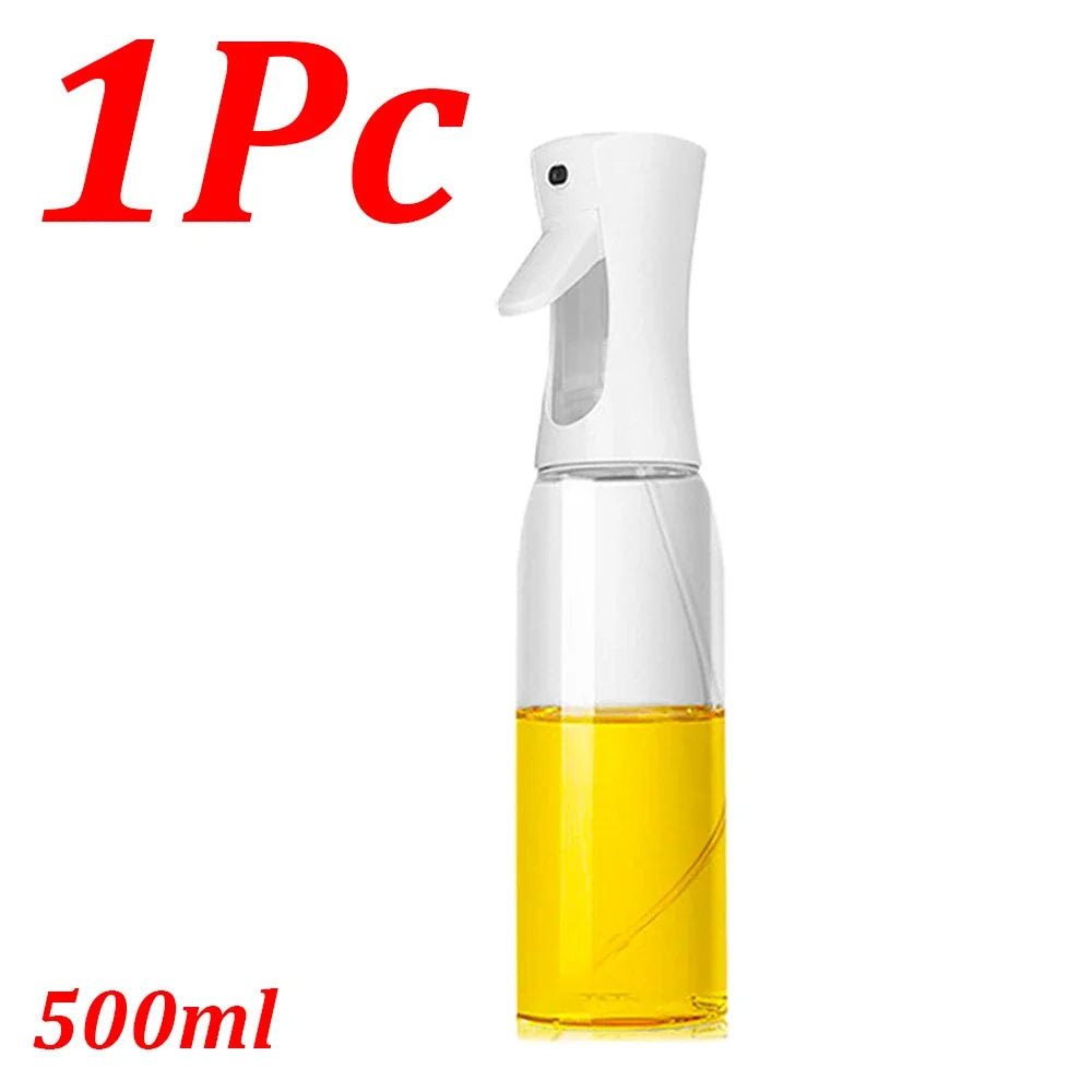 NEW Arrivals 4PCS Set Spray Oil Sprayer Dispenser Edible Olive Oil Spray 300/500ML Oil Sprayer Cooking Baking Vinegar Soy Sauce Spray Container Kitchen Accessories