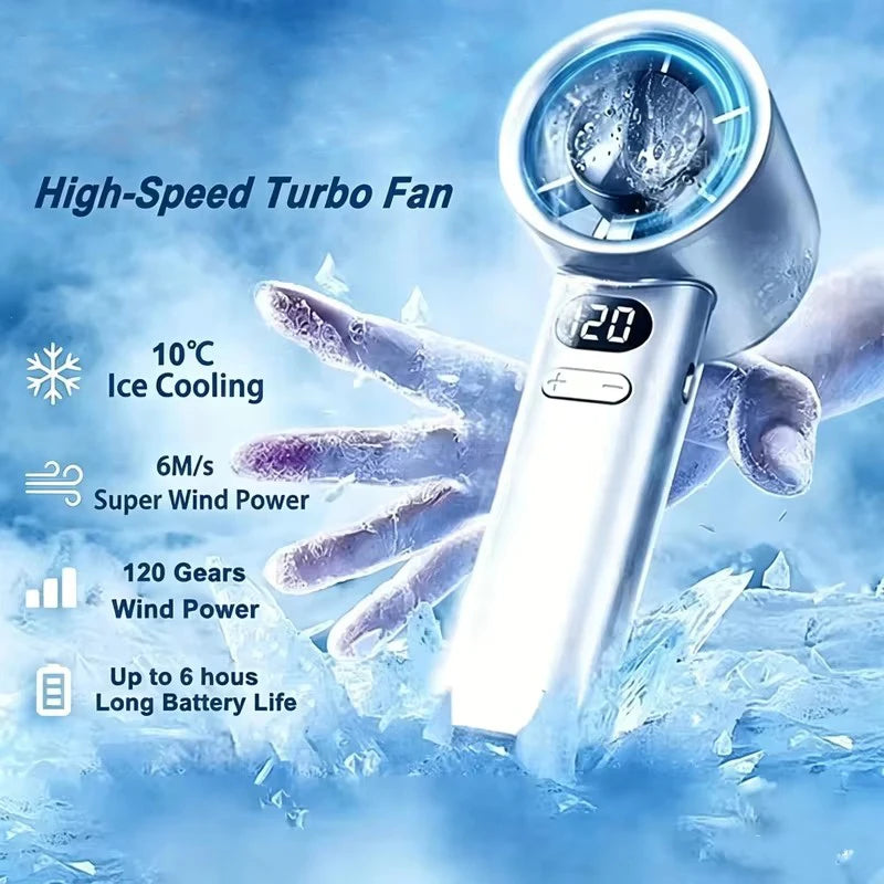 HOT SALE NEW Handheld Mini Turbo Fan, Powerful Wind Speed, Convenient USB Charging, Suitable for Travel, Outdoor Activities, Summer ﻿Air Cooling Devices