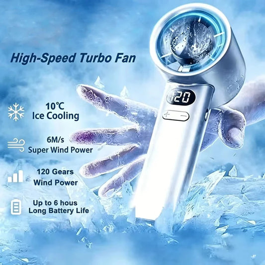 HOT SALE NEW Handheld Mini Turbo Fan, Powerful Wind Speed, Convenient USB Charging, Suitable for Travel, Outdoor Activities, Summer ﻿Air Cooling Devices