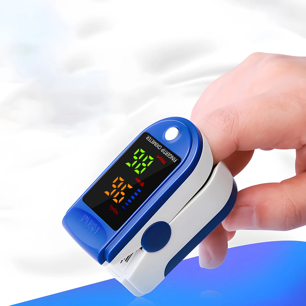 2 PCS Set Medical Infrared Thermometer Digital Non-Contact Body Thermometer for Child Adult Fever Measure Tool Or LED Mini Pulse Oximeter Health Care Supplies