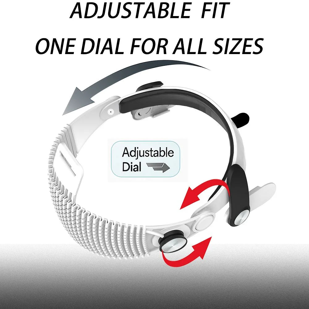 META Quest Premium Adjustable VR Headbands Breathable Ergonomic Fixed Support Strap Reduced Pressure Stable Head Strap Gaming Electronic Supplies