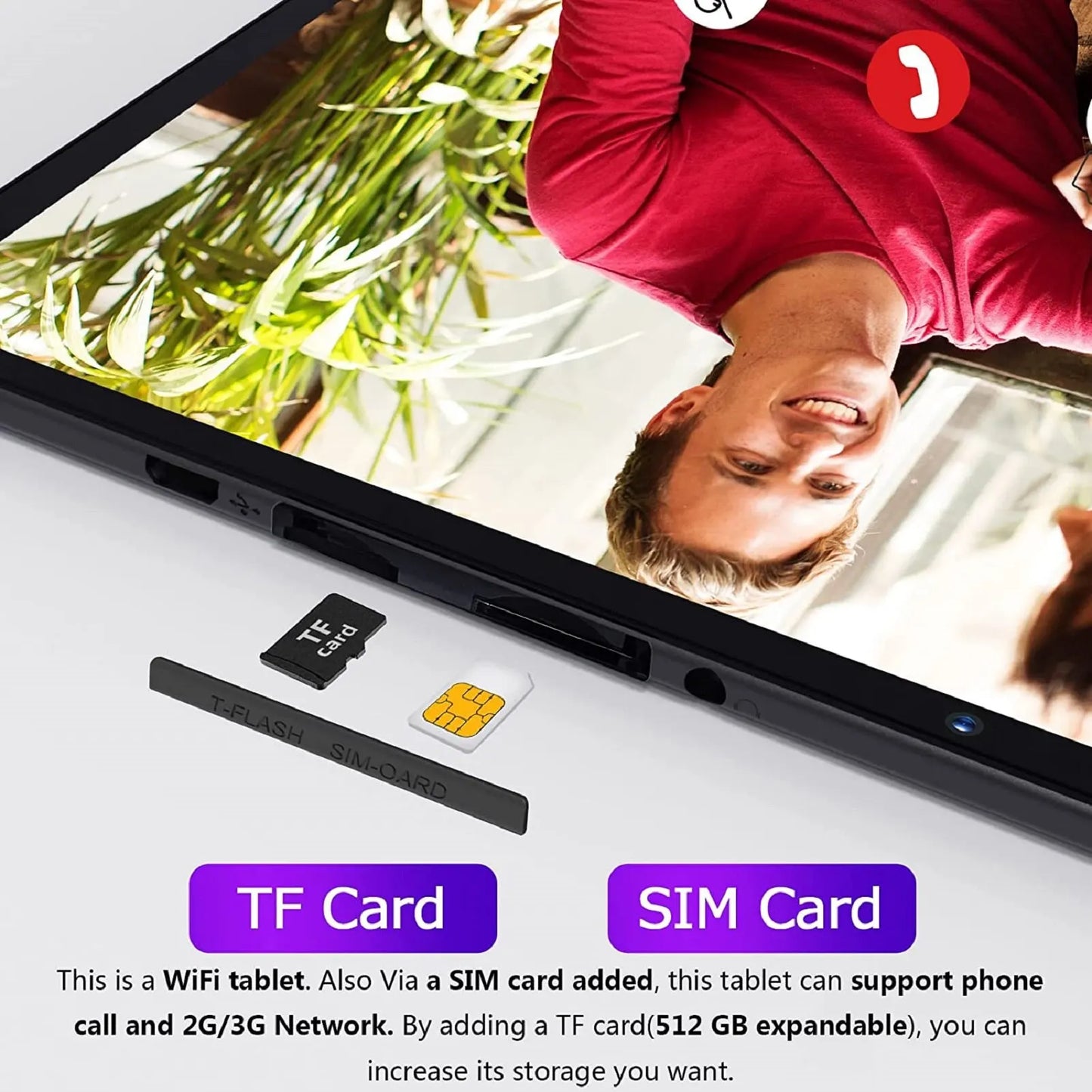 NEW 10 Inch Tablet PC with SIM Slot Android 13 64 GB Quad Core Touch Screen WiFi GPS Support 3G Phone Call Computer Accessories Electronic Supplies