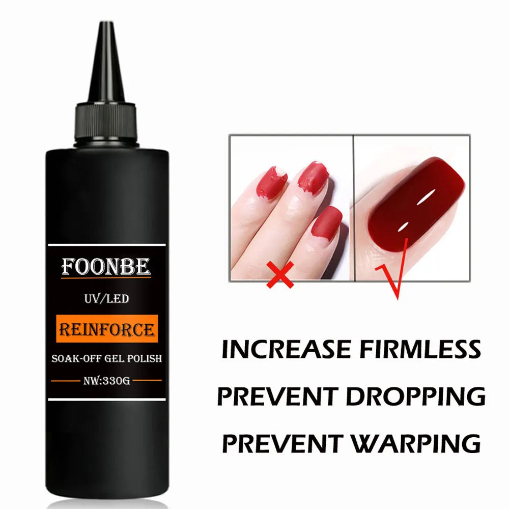 330g Bae Gel Remover Tempered Matte Top Coat Semi-Permanent Varnish UV Soak Off Nail Functional Gel Manicure Pedicure Tools