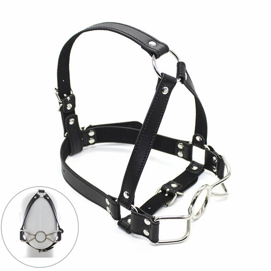 Harness Gag Spreader Bdsm Open Mouth Gags Metal Claw Hook Force For Women Couples BDSM Bondage Wips Erotic Oral Sex Accessories