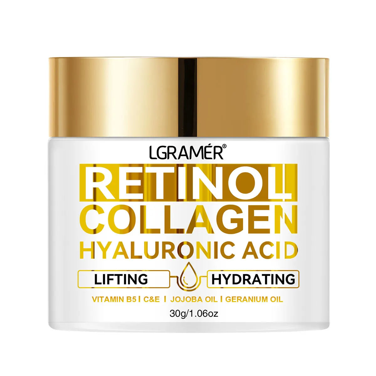 Retinol Face Cream Moisturizing Wrinkle Remover Collagen Hyaluronic Acid Creams Skin Care Cosmetic for Women & Men