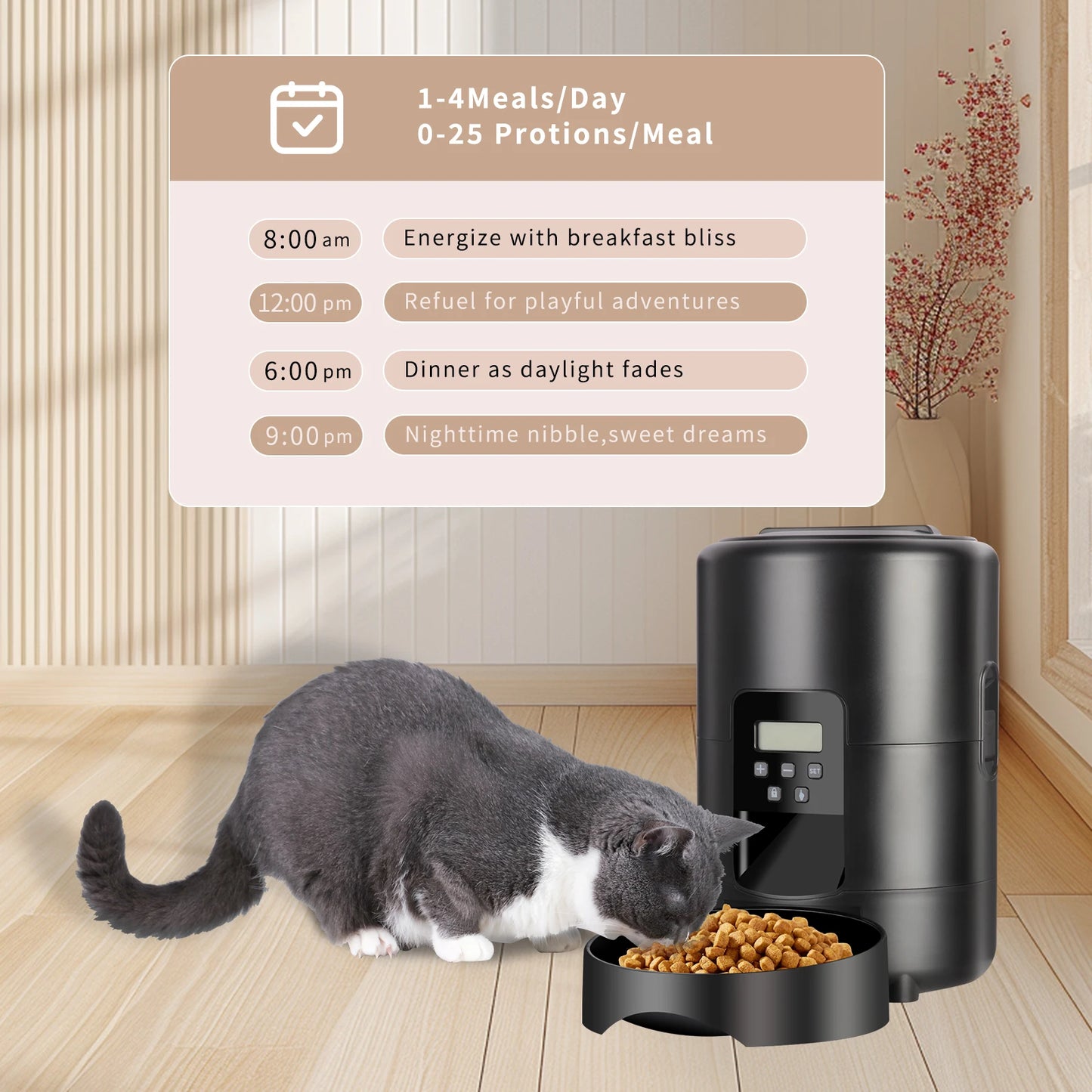 NEW Arrivals Wi-Fi + Camera Black/White Color 2L Pet Feeder Timing Smart Automatic Dog Pet Feeder For Cats Dog Button WIFI APP Camera Intelligent Dry Food Dispenser Dog Bowl Pets Supplies