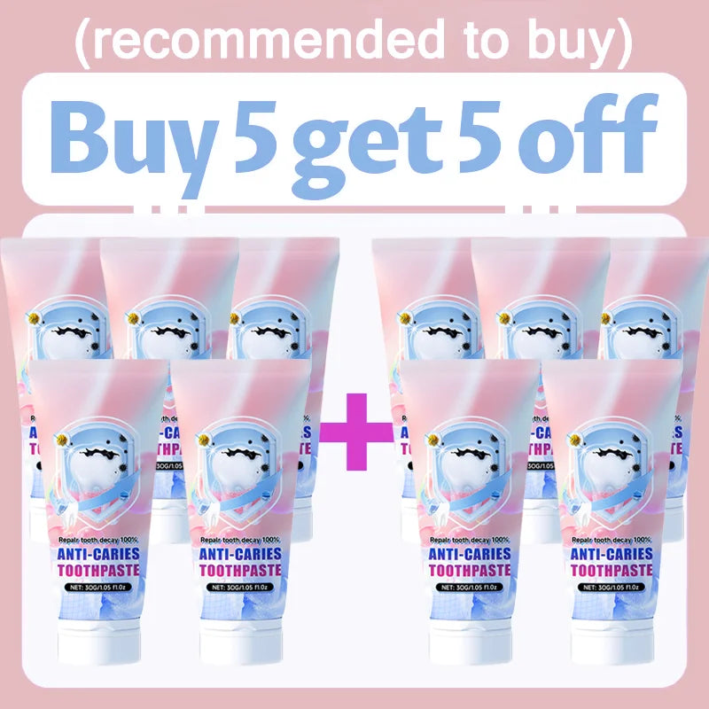 Top 1 Qualifications Certification Oral Care Tooth Cleaner Pain Relief Probiotic Infused Formula to Inhibit Bad Growth & Enhance Oral Hygiene Anti-Cavity Enamel Restoration Plague Reduction Cream