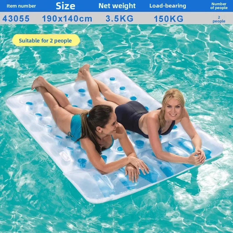 Large Inflatable Floating Island with Awning 8-10 People Floating At Sea Adult Household Floating Shade Boat Summer Ocean Family Party