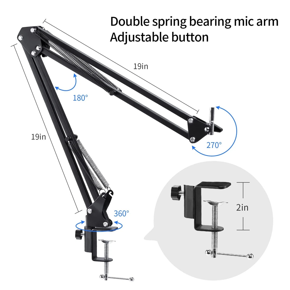 RGB USB Recording Microphone Professional Condenser Mic Kit with Articulated Arm For Gaming Podcasting Streaming Youtube