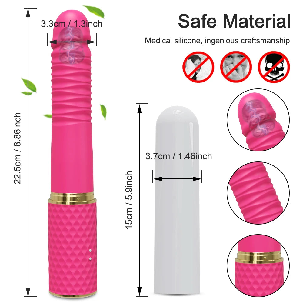 Sex Machine Telescopic Dildo Vibrator Automatic Up Down Massager G Spot Thrusting Retractable Vaginal Toy Female Masturbation