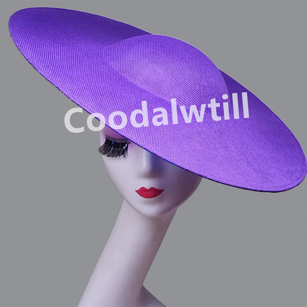 NEW Arrivals 13 Colors Big Fascinator Base 40cm Diameter with Clip Make Wedding Fascinator Hats Women Derby Big Millinery Cap Large Top Hats Ladies Luxury Fashion Apparel Supplies