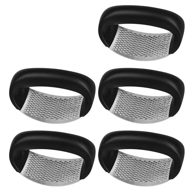 NEW Arrivals 6 PCS Set Stainless Steel Garlic Press Crusher Manual Garlic Mincer Chopping Garlic Fruit Vegetable Tools Kitchen Accessories
