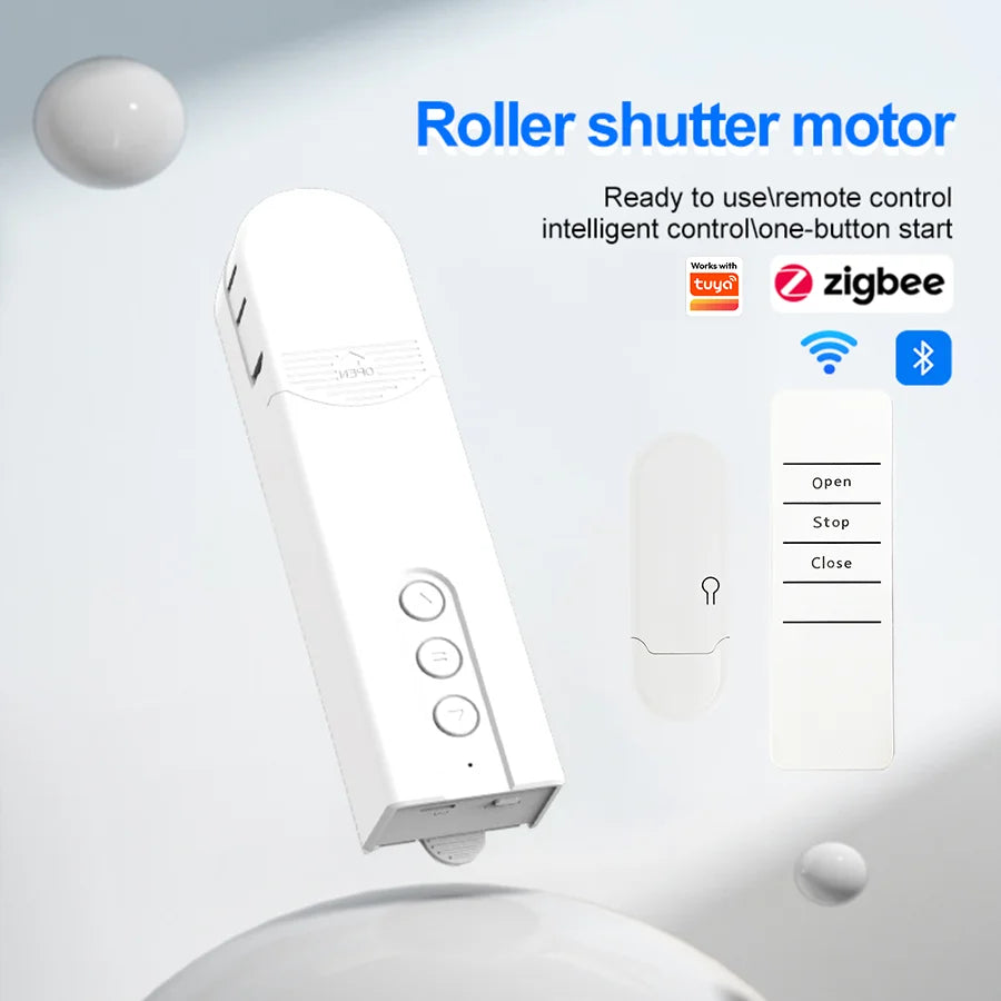 NEW Arrivals Wi-Fi/Zigbee/Bluetooth Smart Robot Curtains Roller Open/Close Pusher Shade Driver ,Solar Panel ,Blinds Motor Power By Battery ,For Alexa Google Home, Easy Install Curtains Drapes Robot Motor.