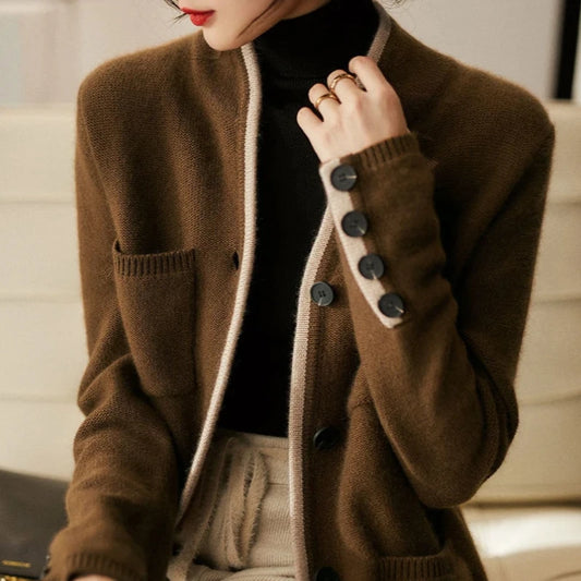 NEW Arrivals M-2XL Loose New In Knitted Handmade Sweater Woman Coat Outerwear Cardigan for Women Korean Style Attractive Fashion Trending Y2K Casual Jackets Ladies Girls Luxury Fashion Clothing Supplies