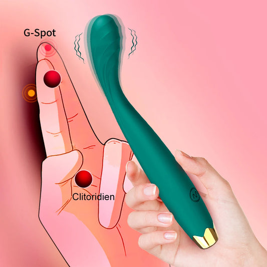 Beginner G-Spot Vibrator for Women 8 Seconds to Orgasm Finger Shaped Vibes Nipple Clitoris Stimulator Sex Toys for Adult Female