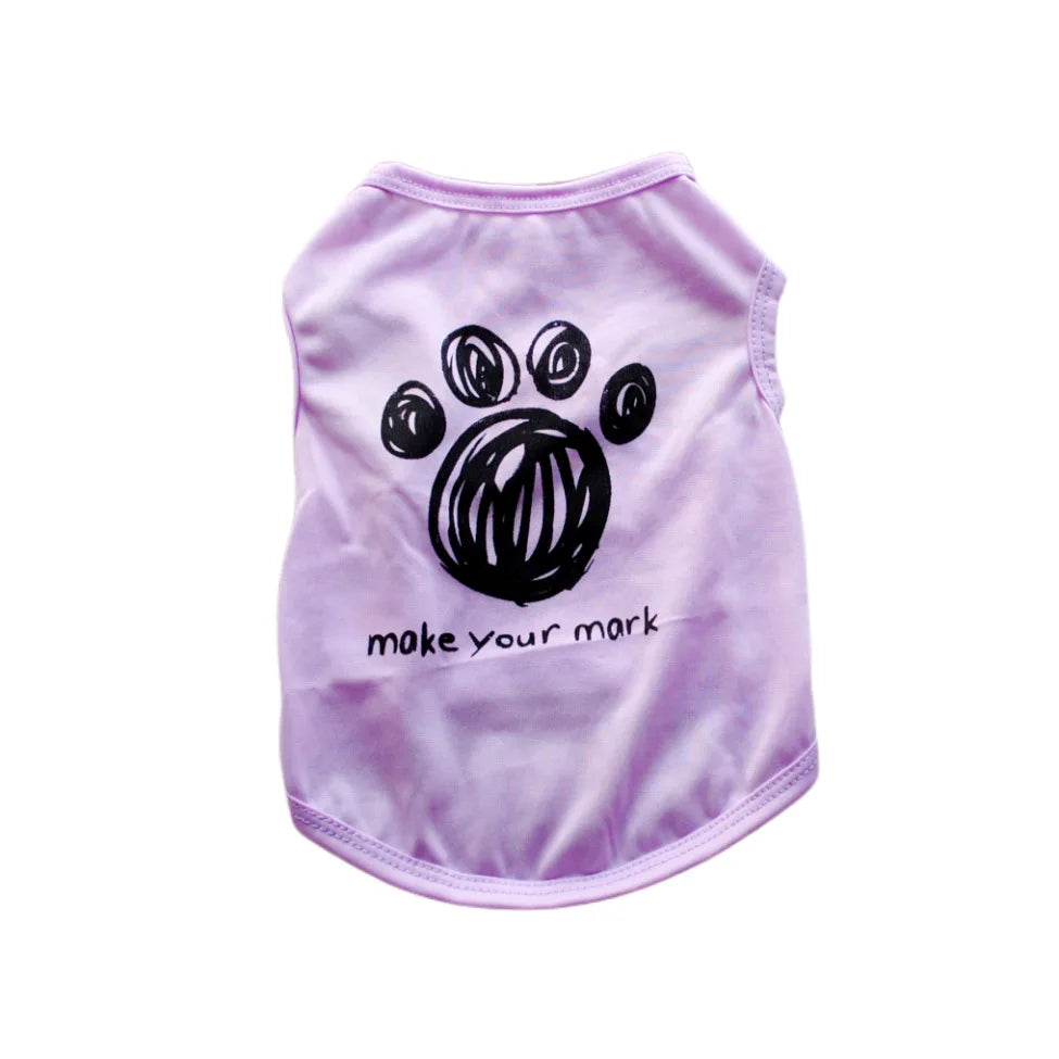 Security Clothing for Dogs Cats Summer Pet Clothes Vest for Small Dogs Chihuahua Yorkshire Puppy Cats Low Price Pets T-shirt Costume