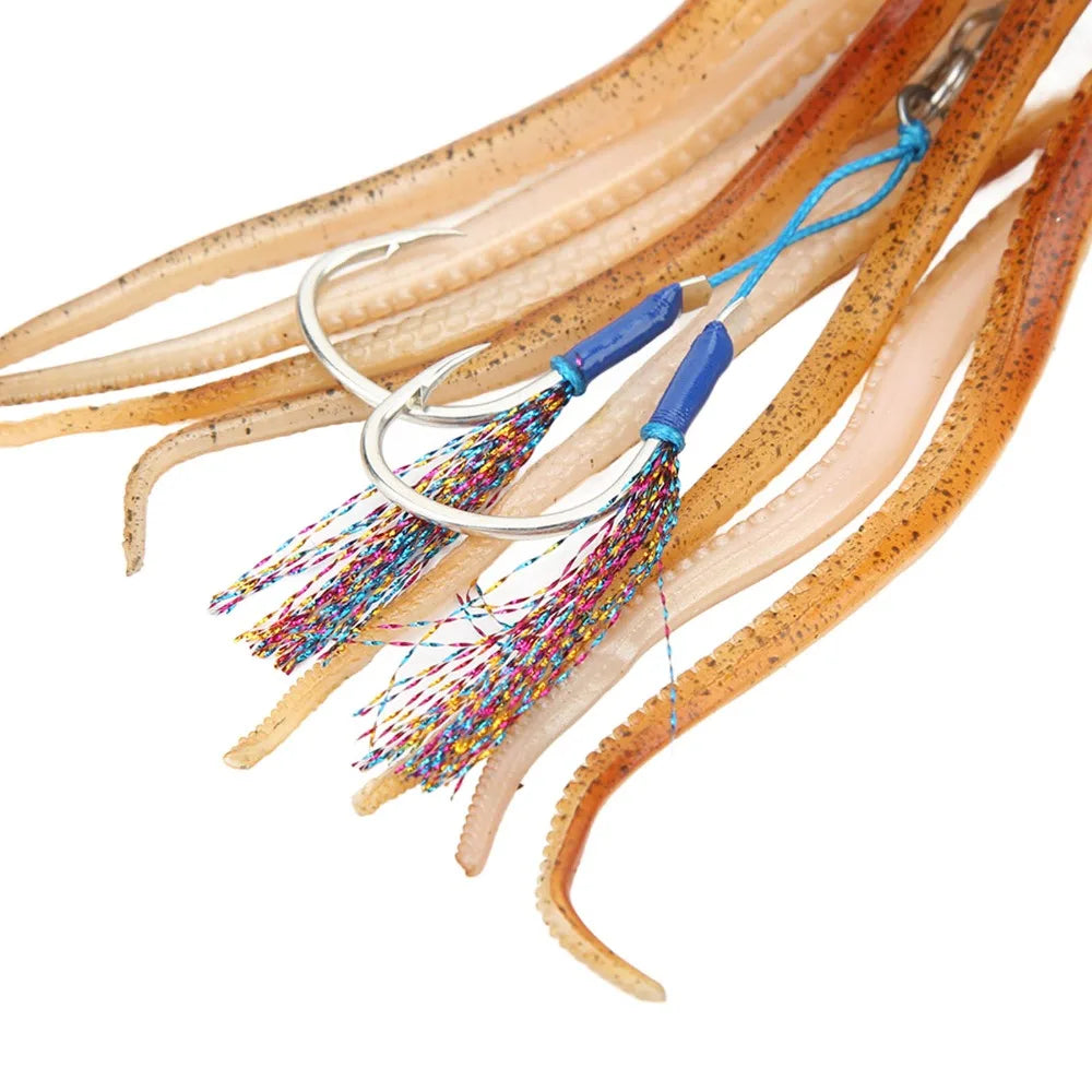 250gr-20CM  Ocean Fishing Portable Simulation Octopus Lures Soft TPE Octopus Jig 250g with 10 Ink Tablets Octopus Swimbait Ocean Fishing