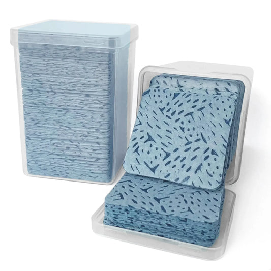 200 PCS/Box Disposable Remover Cotton Pad Wipes Nail Polish Eyelashes Glue Cleaner Lint-Free Paper Pad Cleaning Manicure Supplies Women Makeup Tools