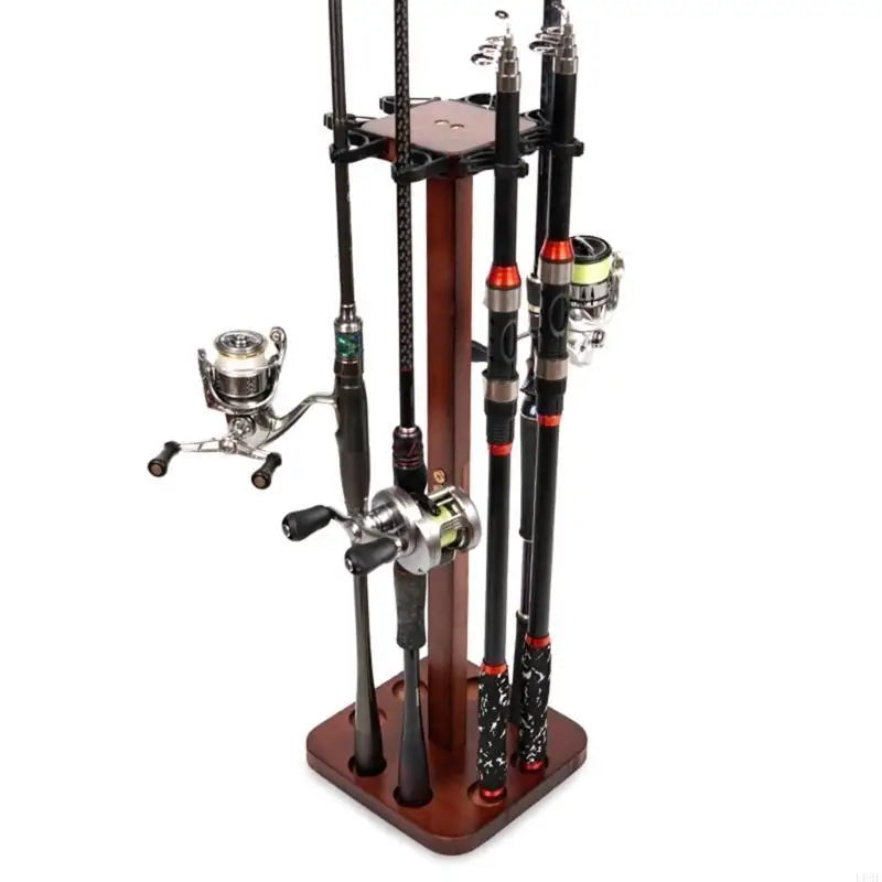 8-14 Bit Vertical Fishing Rod Storage Holder Fishing Gear Equipment Organizers Fishing Rod Rack Floor Stand Fishing Rod Rack Home Garage