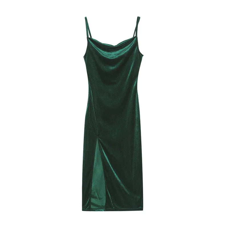 Multi-Colors S-XL UK Size Woman European American Dresses Style Women's Clothing New Spring Summer Fashion Sexy Slim Fit Slit Suspender Evening Party Night Clubwear Dress