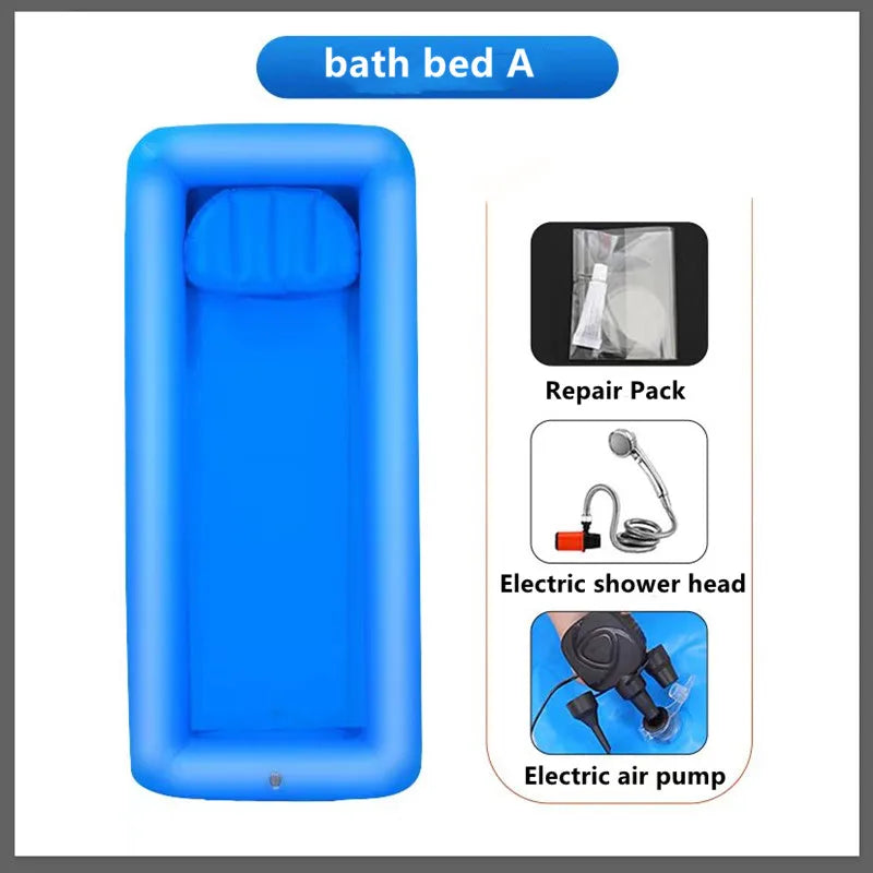 NEW Arrivals Household Elderly Electric Inflatable Shower Beds for Paralyzed Patients Nursing Supplies for Disabled Bedridden Automatic Pump Home Health Accessories Supplies