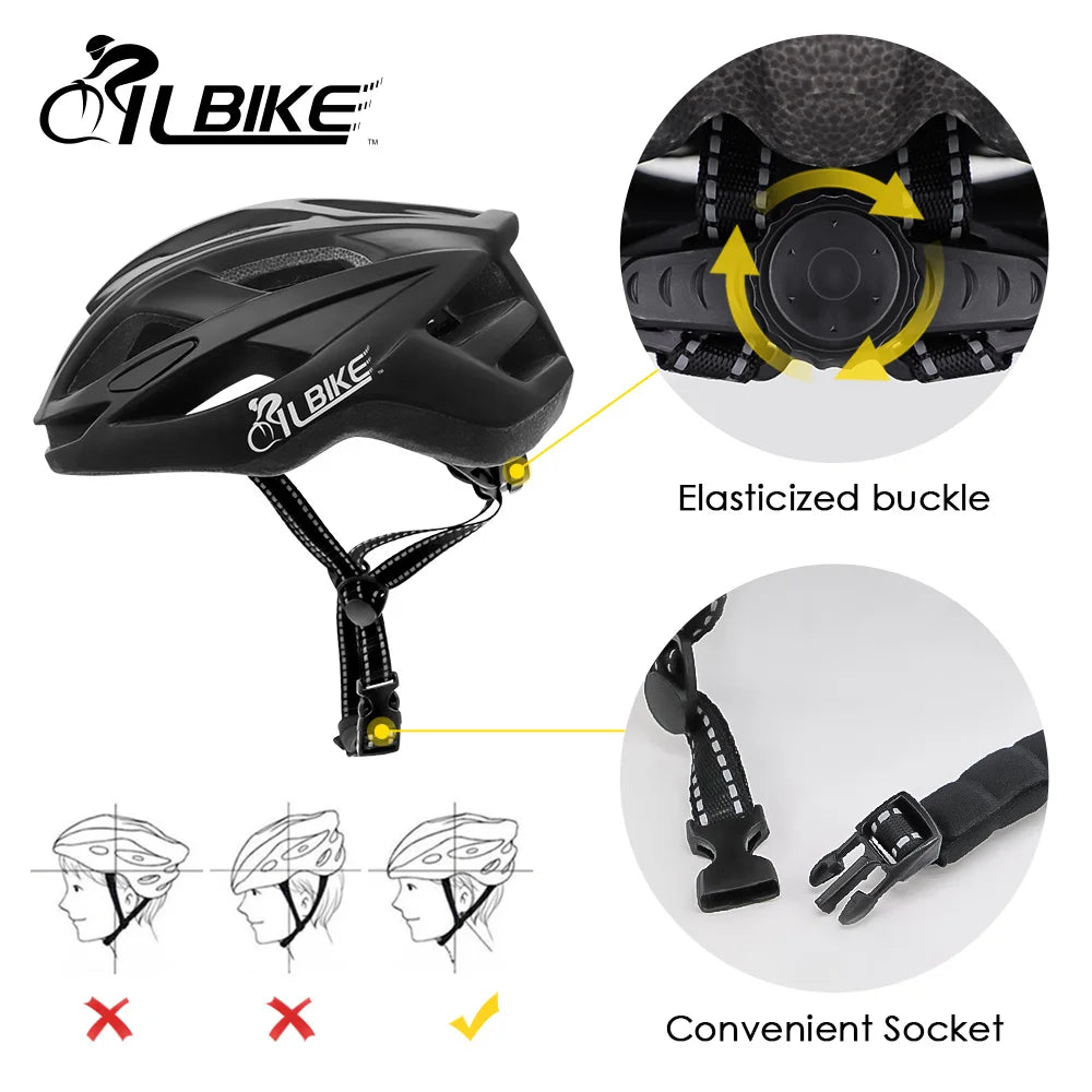 NEW Arrivals 2PCS SET  Safety Cycling Helmet Lightweight Bike Helmet Adjustable for Adult Men Women Mountain & Road Bicycle Helmet with Sunglasses