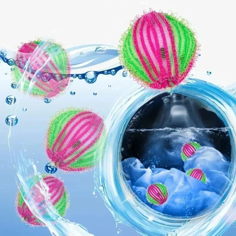 NEW Arrivals 24 PCS Set Magic Laundry Balls Hair Catcher Pets Dogs Cats Hair Removal Cleaning Balls Reusable Washing Machine Fur Stain Removal Filter Dirty Collection Tools