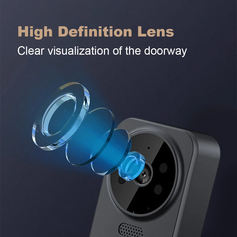 NEW Arrivals High Quality Door Eye Camera System 2.4G Wi-Fi 800mAh Battery Video Intercom Night Vision Door Cameras 4.3 Inch IPS Screen Digital Magic Door Eye Two-Way Intercom Home Security Devices Supplies