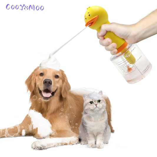 Yellow Duck Electric Foam Machine ,Handhold Automatic Soap Dispenser Foam Machine Launcher For Cat & Dog Bathing Pet Accessories