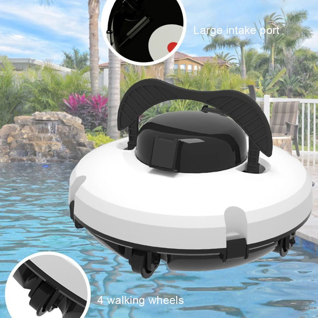 NEW Automatic Vacuum Pool Robot Cleaner UK/EU/AUS/USA Cordless IPX8 Waterproof Dual-Motor Strong Suction Self-Parking 120Mins Runtime Home Swimming Water Pool Cleaning Supplies