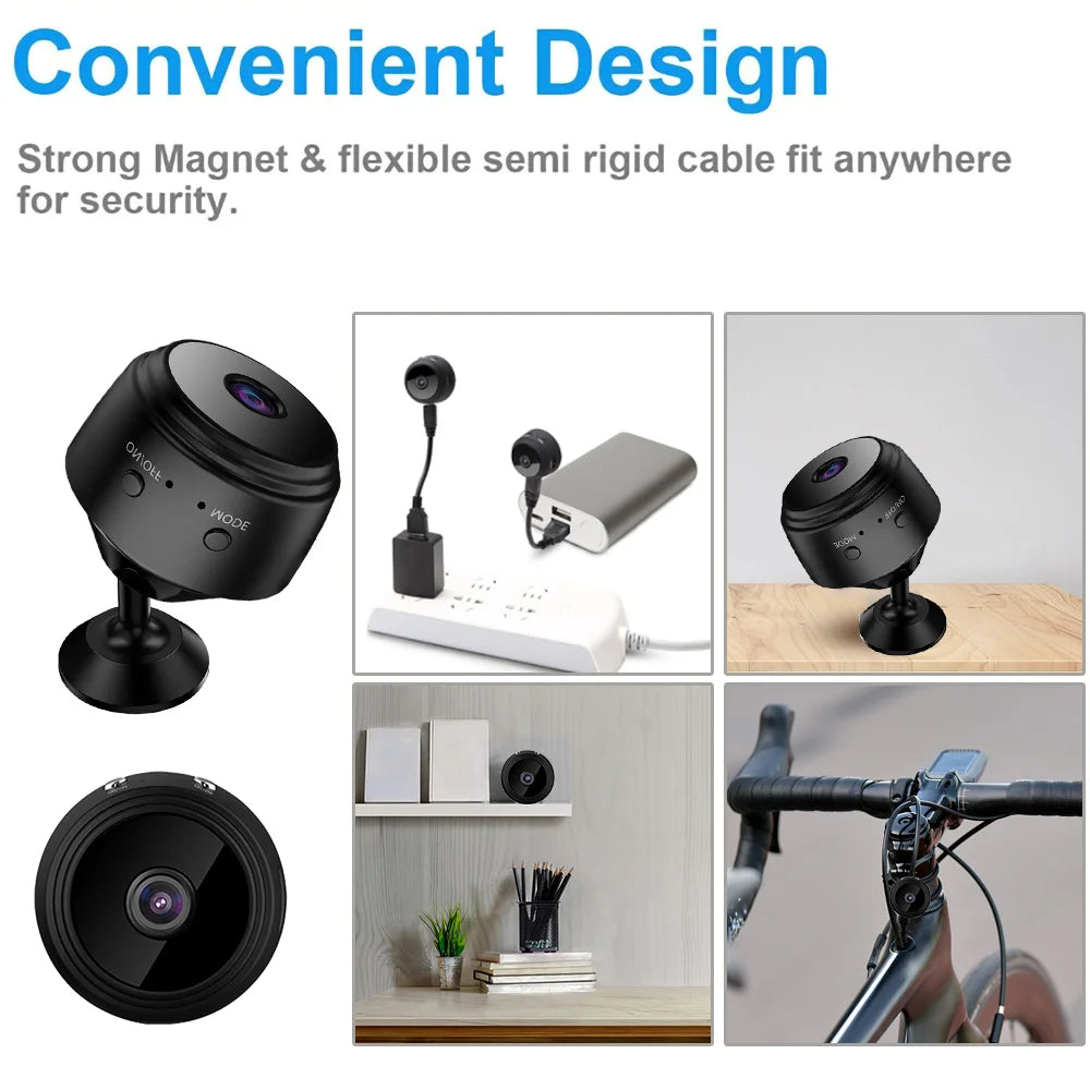 NEW Arrivals 2PCS Set  A9 Mini Camera Wi-Fi Wireless IP Security Video Camcorders Night Vision Mobile Camera Video HD 1080P Surveillance Smart Home Security Supplies
